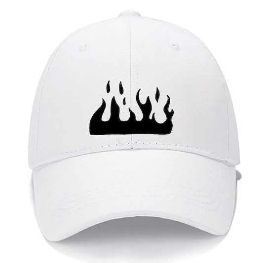 Flame Men Women Unisex Baseball Cap Personalized Unique Fashion Classic Low Profile Adjustable Strapback Baseball Cap Dad-Hat