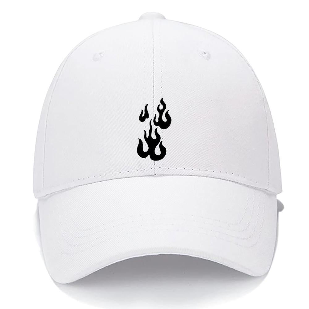 Flame Men Women Unisex Baseball Cap Personalized Unique Fashion Classic Low Profile Adjustable Strapback Baseball Cap Dad-Hat 2