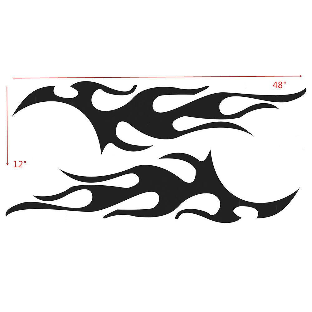 New Fashion Flame Decal Set Large Auto Graphic Body Car Truck Vinyl Sticker 12"x 48"