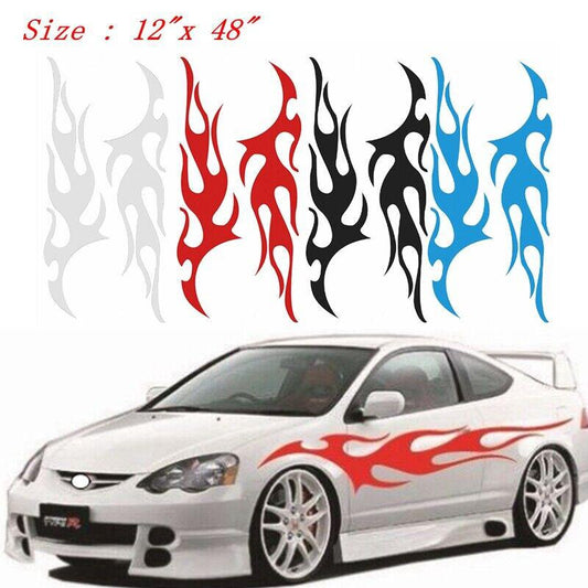 New Fashion Flame Decal Set Large Auto Graphic Body Car Truck Vinyl Sticker 12"x 48"