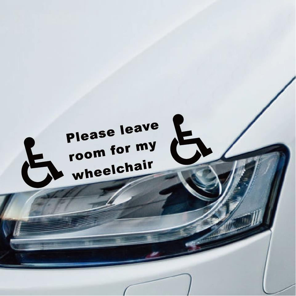 Fashion  Disabled Sign Disability Mobility Taxi Minibus Car Sticker Vinyl Car Decal