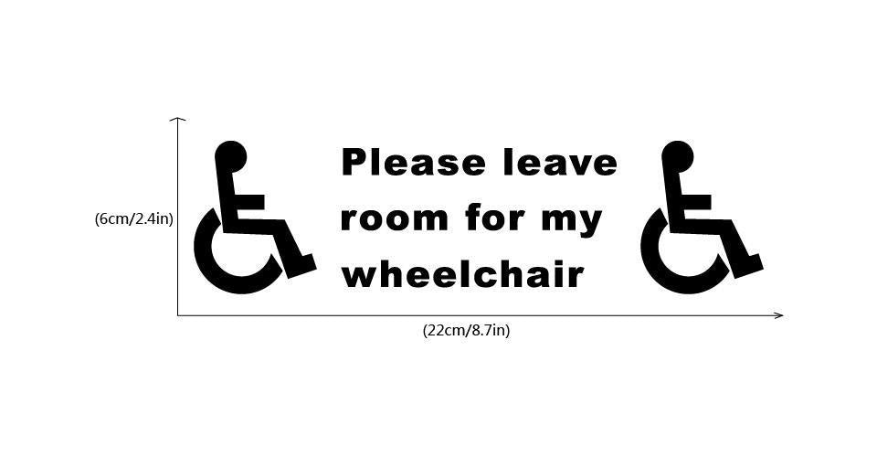 Fashion  Disabled Sign Disability Mobility Taxi Minibus Car Sticker Vinyl Car Decal