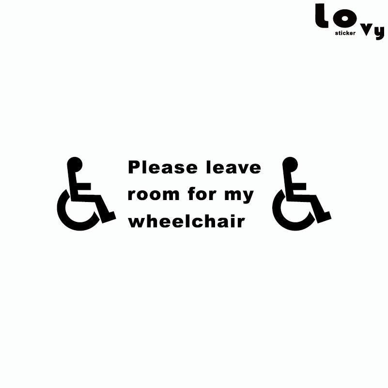 Fashion  Disabled Sign Disability Mobility Taxi Minibus Car Sticker Vinyl Car Decal