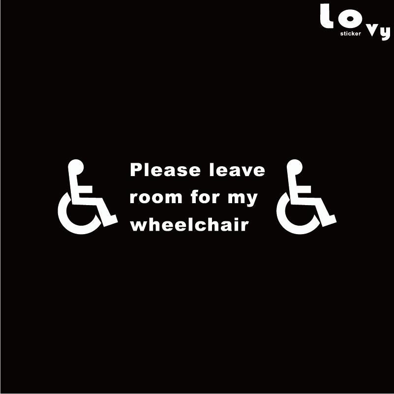 Fashion  Disabled Sign Disability Mobility Taxi Minibus Car Sticker Vinyl Car Decal