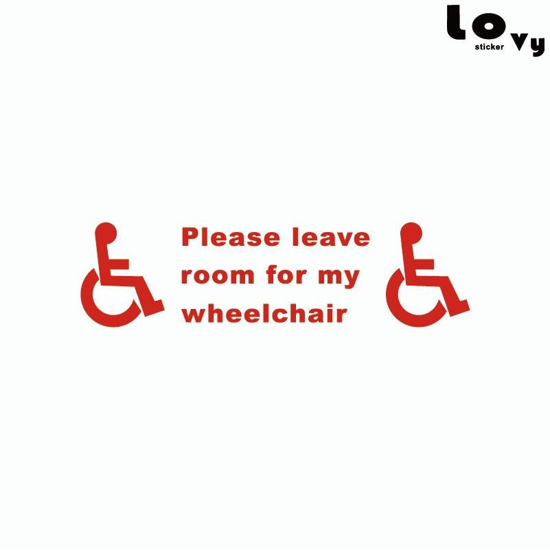 Fashion  Disabled Sign Disability Mobility Taxi Minibus Car Sticker Vinyl Car Decal