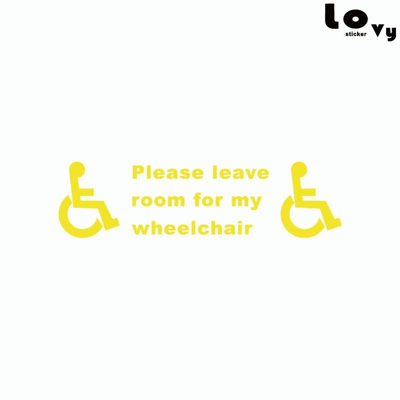 Fashion  Disabled Sign Disability Mobility Taxi Minibus Car Sticker Vinyl Car Decal