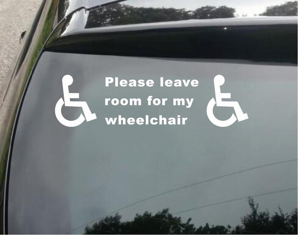 Fashion  Disabled Sign Disability Mobility Taxi Minibus Car Sticker Vinyl Car Decal