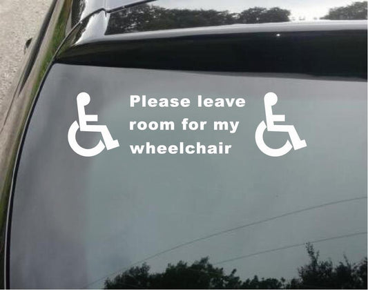 Fashion  Disabled Sign Disability Mobility Taxi Minibus Car Sticker Vinyl Car Decal
