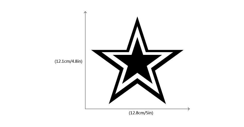New Fashion Star Decal Car Sticker JDM Dallas Stars northern stars laptop sticker