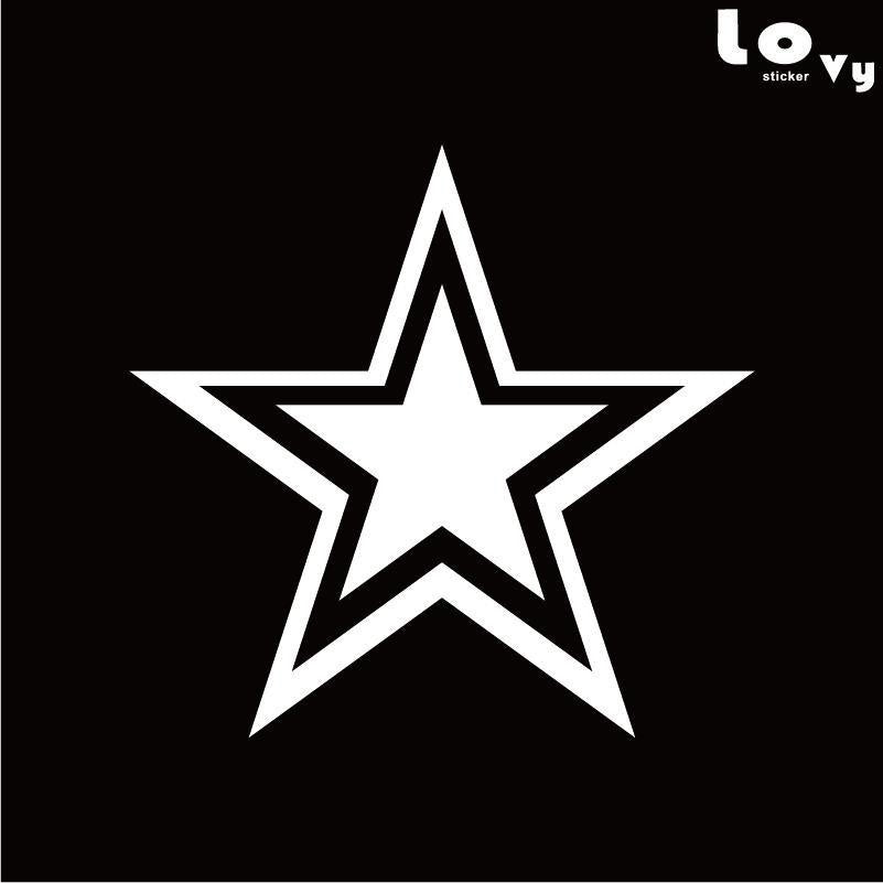 New Fashion Star Decal Car Sticker JDM Dallas Stars northern stars laptop sticker