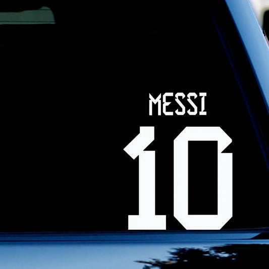 Messi number Car Sticker Waterproof Lovely Decal Motorcycle Auto Accessories