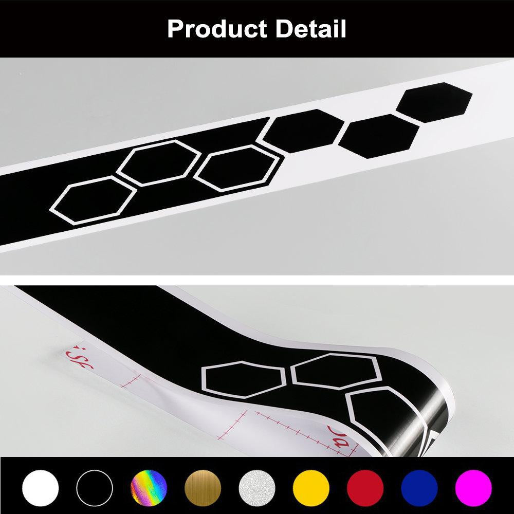 1Pair Car Stickers Door Side Skirt Vinyl Wrap Racing Decals Car Accessories