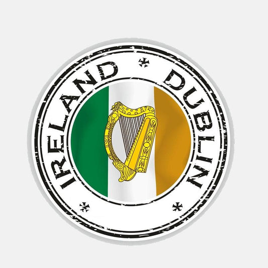 New Brand 11CM*11CM Car Ireland Dublin Decal Window Helmet Body Car Sticker 6-2706