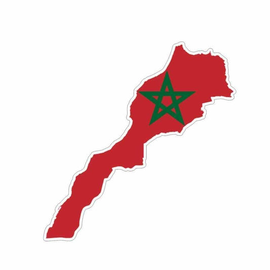 New Brand 16.8CM*5CM Personality Morocco Decal Map Car Sticker Accessories 6-0593