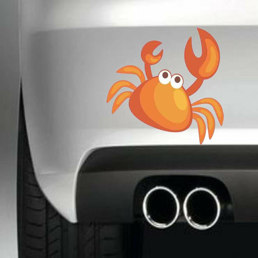 Orange Crab Bumper Vinyl Sticker Decal for Car Truck Window Bumper
