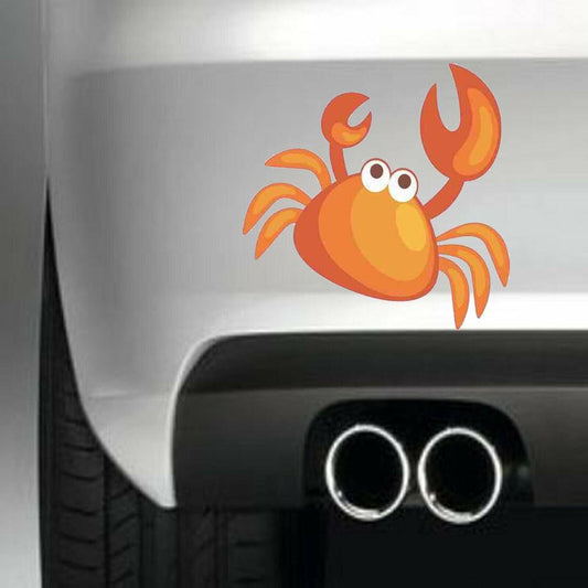 Orange Crab Bumper Vinyl Sticker Decal for Car Truck Window Bumper