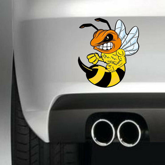 Orange and Yellow Hornet Vinyl Sticker Decal for Car Truck Window Bumper