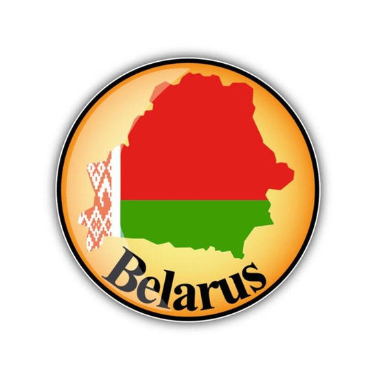 12CM*12CM Car Accessories Belarus Map Flag Decal  Body Car Sticker 6-1340