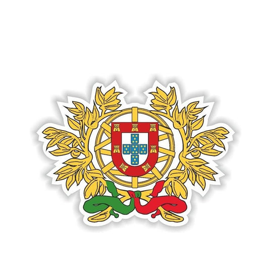 13.8CM*10CM Accessories Portugal Coat Of Arms Funny Car Sticker Decal 6-1507
