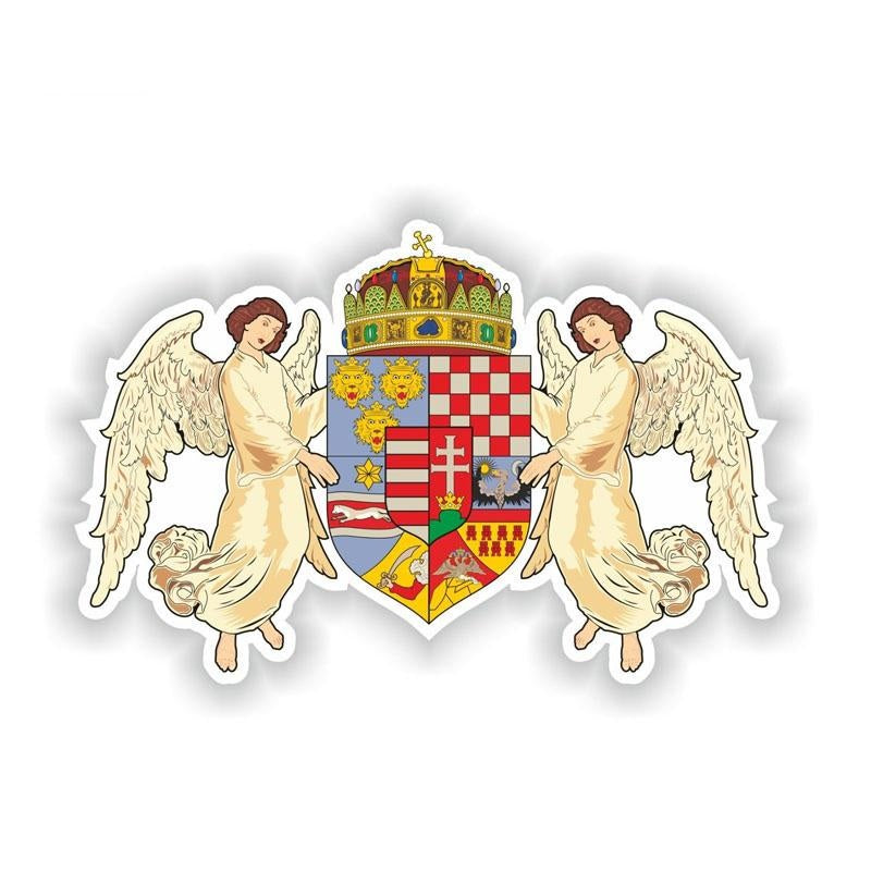 15.5CM*10CM Personality Hungary Coat Of Arms Decal Window Car Sticker Accessories 6-1947