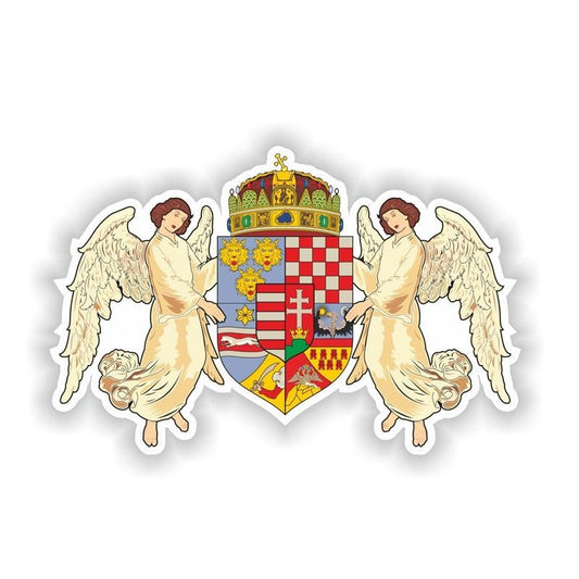 15.5CM*10CM Personality Hungary Coat Of Arms Decal Window Car Sticker Accessories 6-1947
