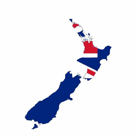 6.4CM*13.4CM Car Styling New Zealand Flag Map Car Sticker Moto Accessories 6-0848