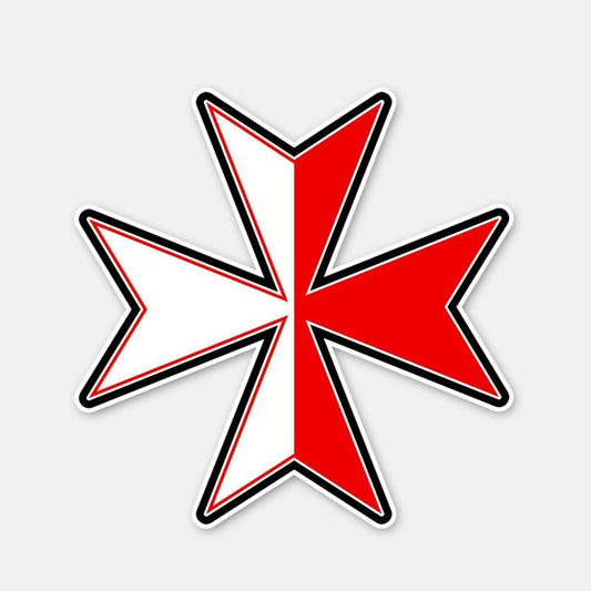 12CM*12CM Personality MALTESE CROSS Motorcycle Car Sticker Window Decal Accessories 6-2953