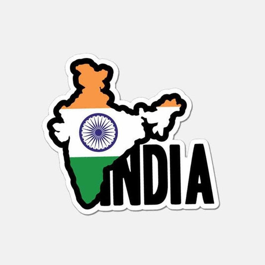 12CM*10.4CM Car Window Funny Continent India Flag  Car Decal 6-2634
