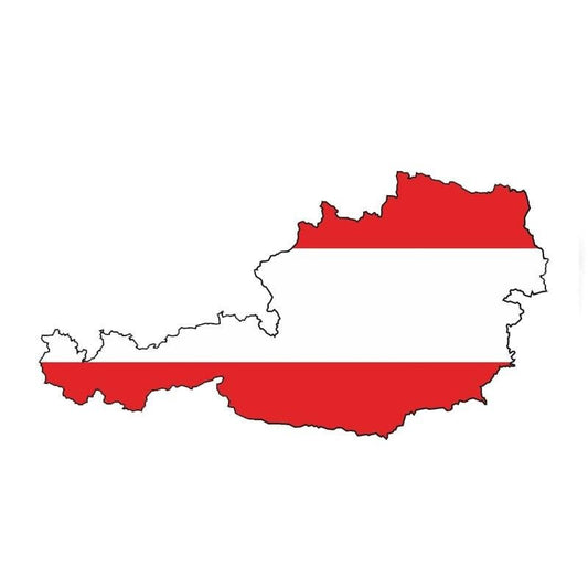 14.2CM*7.4CM  Austria SILHOUETTE Flag Car Sticker Decal Accessories  6-0426