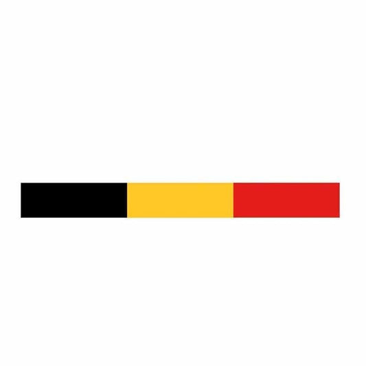 15CM*1.8CM Personality Belgium Flag  Car Sticker Helmet Racing Decal 6-0577