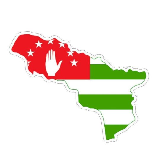 17CM*9.7CM Personality Abkhazia Map Flag Car Sticker  Decal 6-1184