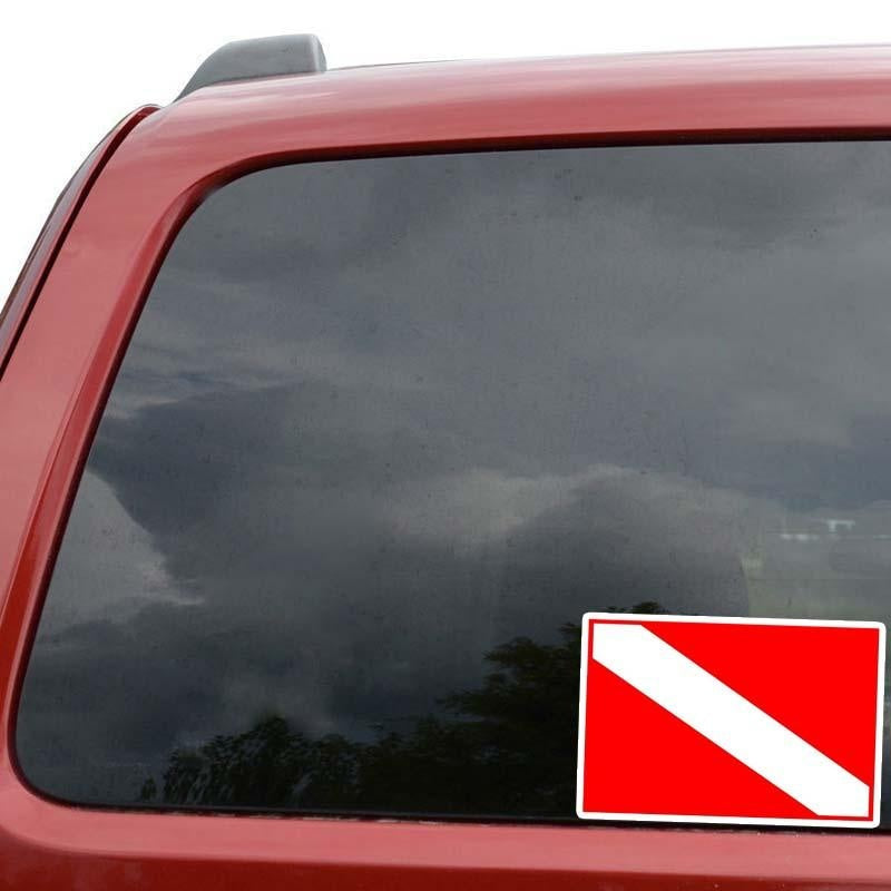 2X 11CM*7.6CM Personality Scuba Diving Decal Gear Flag Stickers   12-0417
