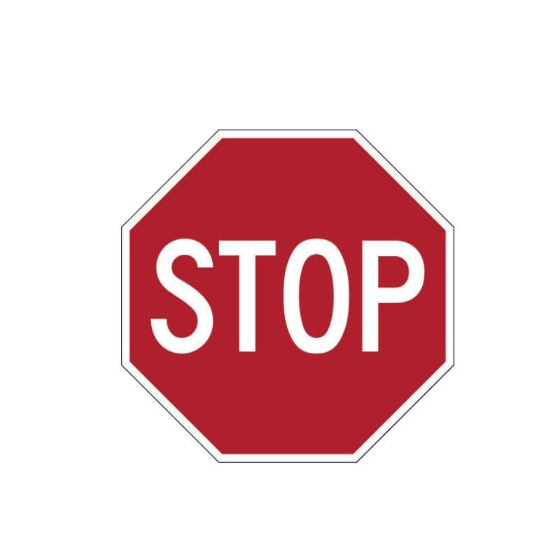 11.2CM*11.2CM Personality Warning STOP Road  Decal Car Sticker 12-1164