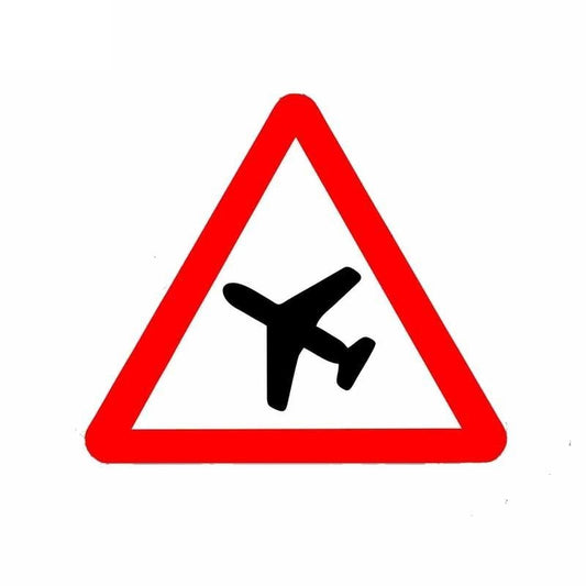 15CM*13CM  Warning  The Pilot Warns The  Car Sticker  Decal 12-0807