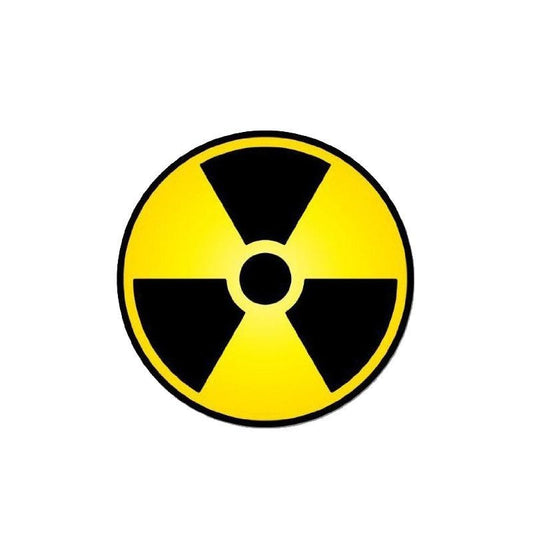 14CM*14CM Funny Nuclear Radiation Warning Car Sticker  Decal 12-0757