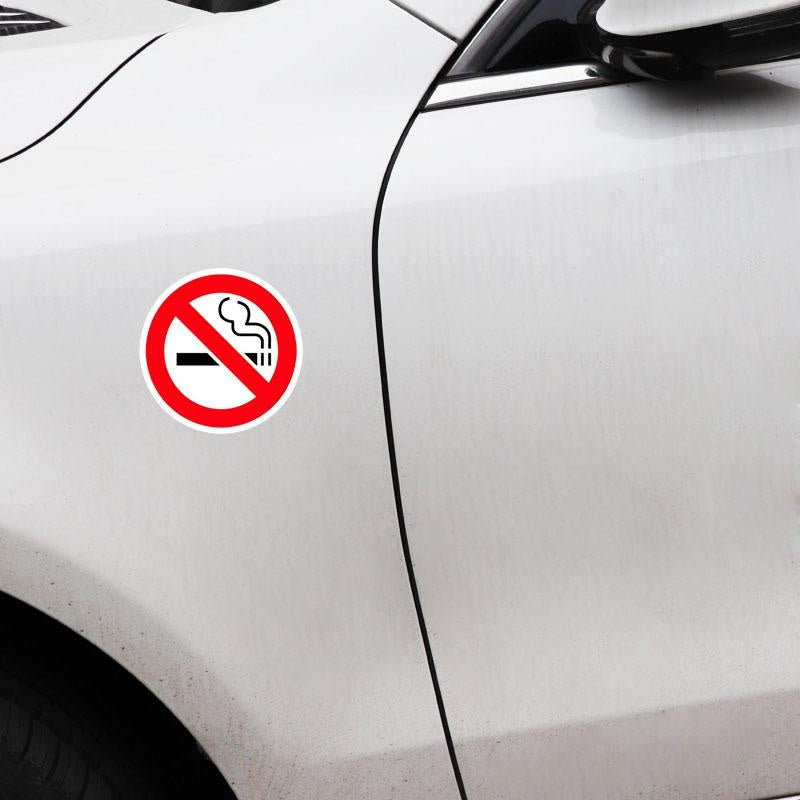 12.7CM*12.7CM  Funny No Smoking  Decal WARNING Car Sticker 12-0794