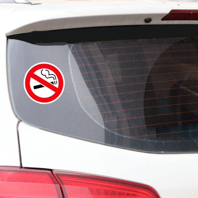 12.7CM*12.7CM  Funny No Smoking  Decal WARNING Car Sticker 12-0794
