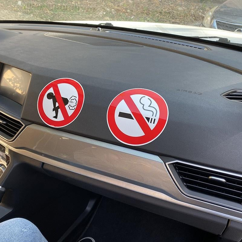 12.7CM*12.7CM  Funny No Smoking  Decal WARNING Car Sticker 12-0794