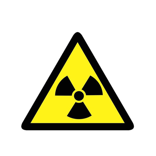 14.4CM*12.5CM Danger Radiation Risk Car Sticker  Warning Decal 12-1376