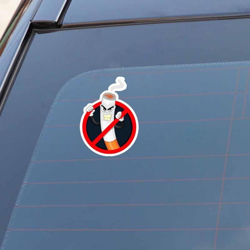 7.8CM*10.8CM Danger Car Sticker  Funny No Smoking Warning Decal 12-0784