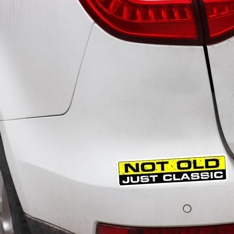 2X 15.2CM*3.3CM NOT OLD CLASSIC Interesting Car Sticker  Character Decal Body 12-0010
