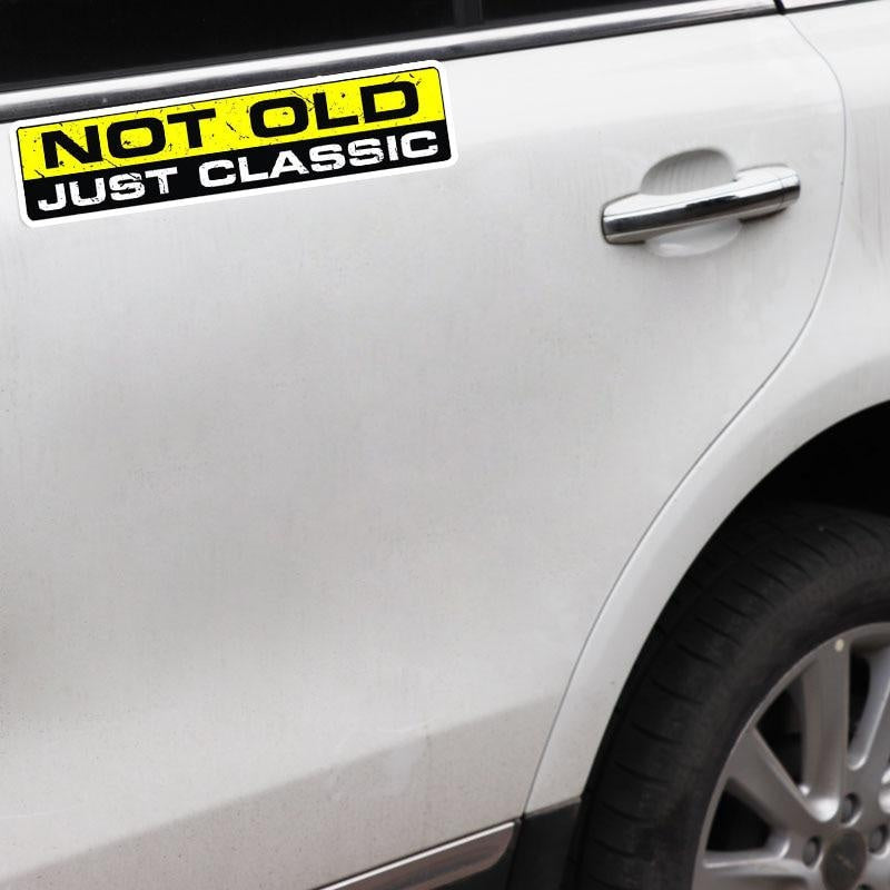 2X 15.2CM*3.3CM NOT OLD CLASSIC Interesting Car Sticker  Character Decal Body 12-0010