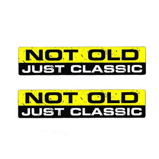 2X 15.2CM*3.3CM NOT OLD CLASSIC Interesting Car Sticker  Character Decal Body 12-0010