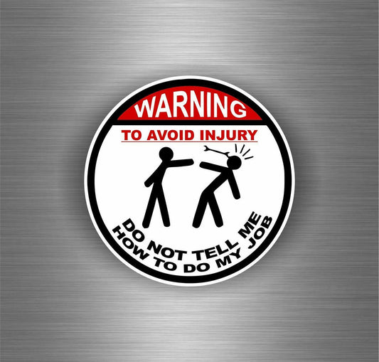 Sticker Car Moto Biker Bomb Jdm Decal Bumper Art Warning Injury Tuning