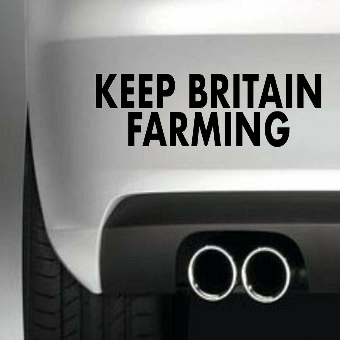 Keep Britain Farming Funny Vinyl Sticker Decal for Car Truck Window Bumper Black