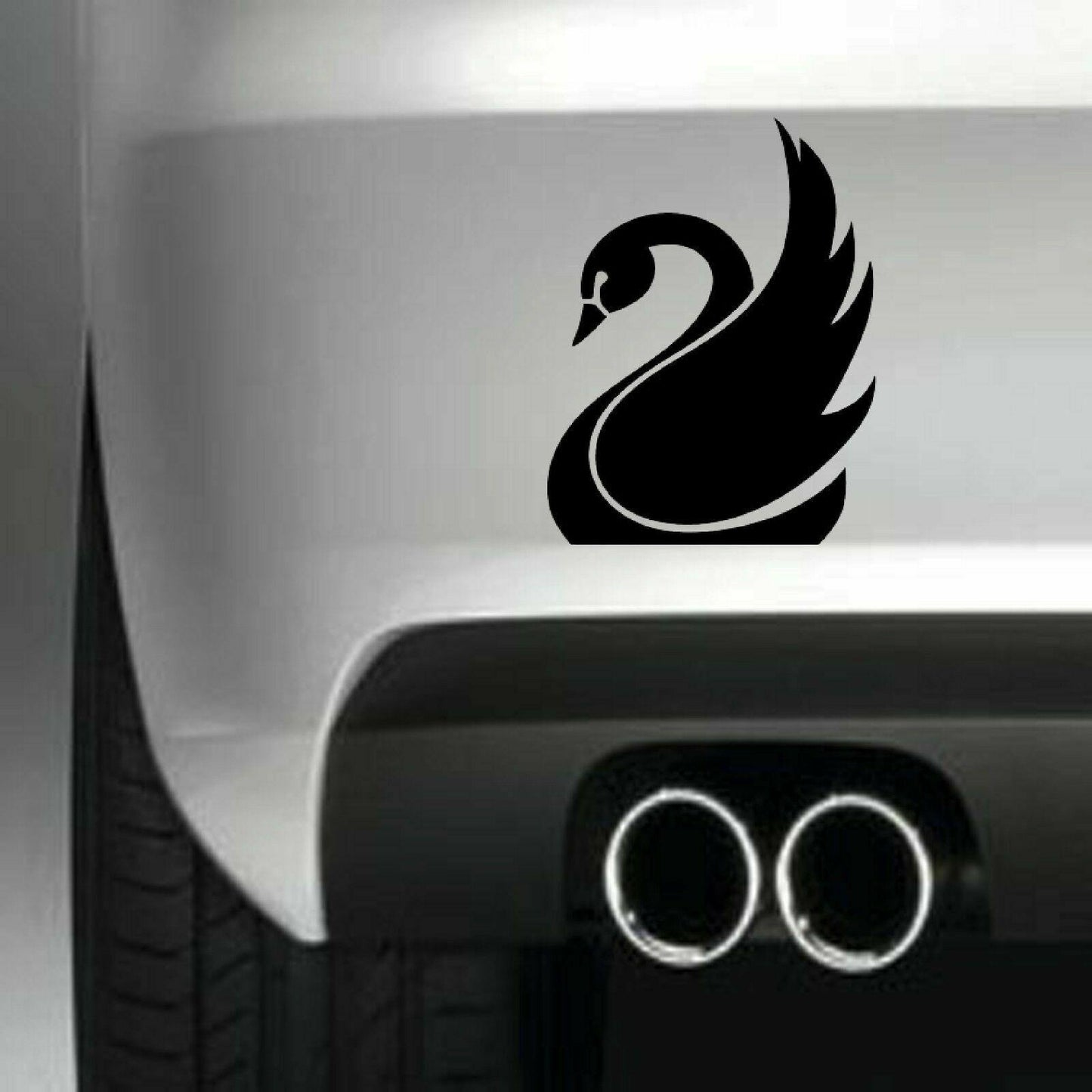 SWAN Funny Vinyl Sticker Decal for Car Truck Window Bumper Black