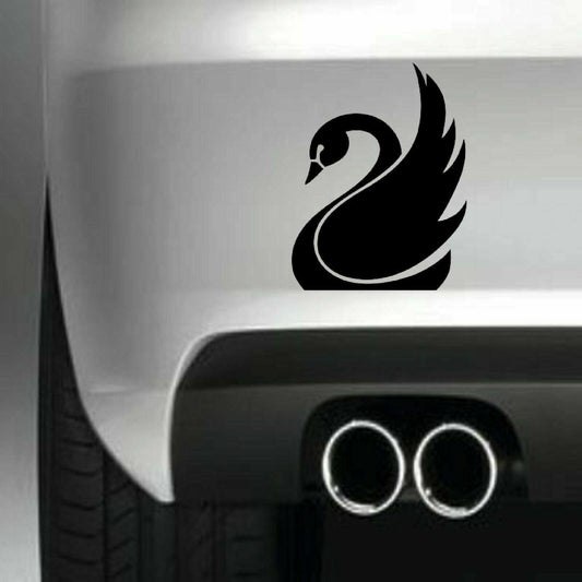 SWAN Funny Vinyl Sticker Decal for Car Truck Window Bumper Black