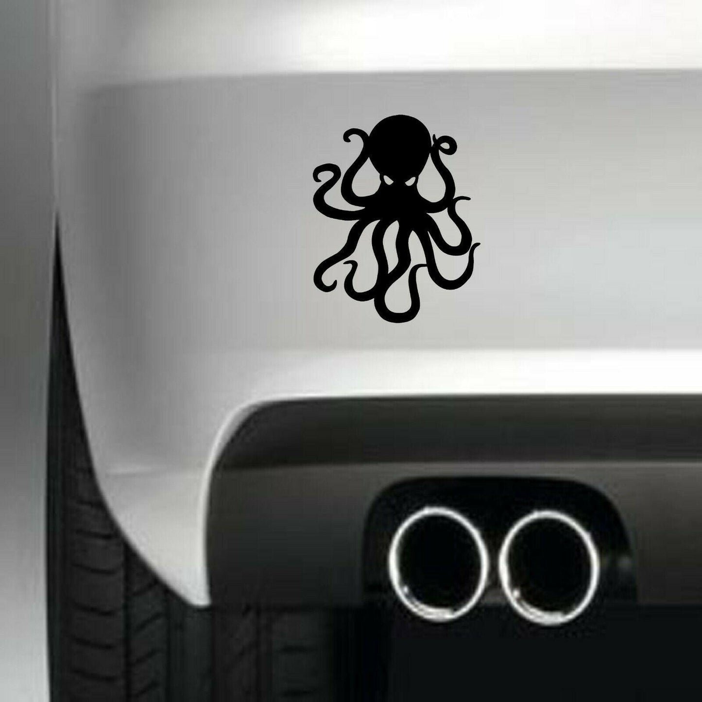 OCTOPUS Funny Vinyl Sticker Decal for Car Truck Window Bumper Black
