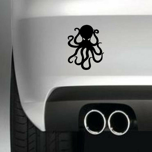 OCTOPUS Funny Vinyl Sticker Decal for Car Truck Window Bumper Black