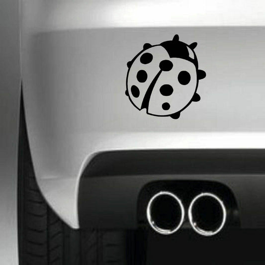 LADYBIRD Funny Vinyl Sticker Decal for Car Truck Window Bumper Black